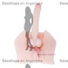 Vagina mas dildo de silicona con control de temperatura y distintas vibraciones